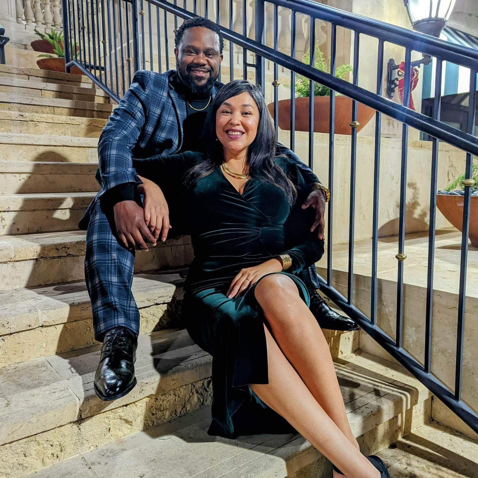Kevin D. Money with his wife, Adriana